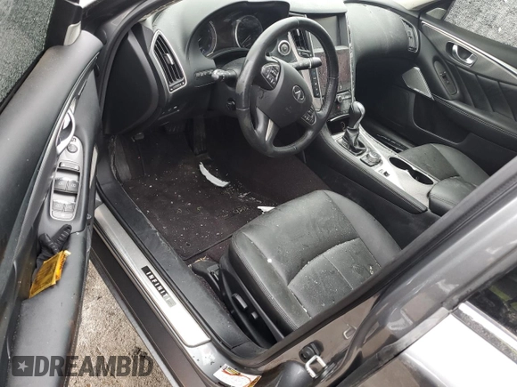 2017 Infiniti Q50 2.0t Premium with VIN JN1CV7AR7HM680684, listed as a Copart auction lot 86705644 with 0 mi miles and Salvage Title. Bid and sale history available at carsss.com. Image 8.