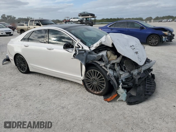 2013 Lincoln MKZ with VIN 3LN6L2G91DR813513, listed as a Copart auction lot 81330064 with Not Provided miles and Salvage Title. Bid and sale history available at DreamBid. Image 4.