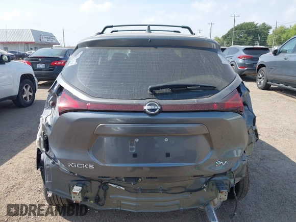 2023 Nissan Kicks SV with VIN 3N1CP5CV0PL507073, listed as a IAAI auction lot 42063800 with 13,091 mi miles and . Bid and sale history available at DreamBid. Image 16.
