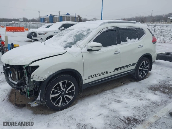 2017 Nissan Rogue SL with VIN 5N1AT2MV9HC792104, listed as a IAAI auction lot 40991192 with 82,393 mi miles. Bid and sale history available at carsss.com. Image 20.
