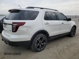 2013 Ford Explorer Sport with VIN 1FM5K8GT0DGC10508, listed as a Copart auction lot 43286765 with 169,515 mi miles and Salvage Title. Bid and sale history available at carsss.com. Image 3.