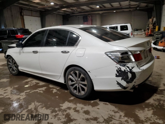 2014 Honda Accord Sedan Sport with VIN 1HGCR2F52EA190131, listed as a Copart auction lot 82997814 with 0 mi miles and Salvage Title. Bid and sale history available at carsss.com. Image 2.