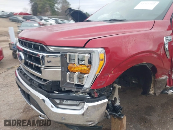 2021 Ford F-150 XL with VIN 1FTFW1E86MKD88763, listed as a IAAI auction lot 41742760 with 54,504 mi miles. Bid and sale history available at carsss.com. Image 19.