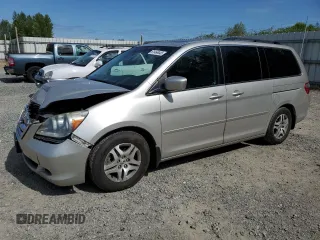 2006 Honda Odyssey EX-L z VIN 5FNRL386X6B423008, wystawiony jako Copart lot #61466445 z przebiegiem 257 096 mil mil oraz Szkoda całkowita • Salvage title. Historia ofert i sprzedaży dostępna na DreamBid. Obrazek 1.