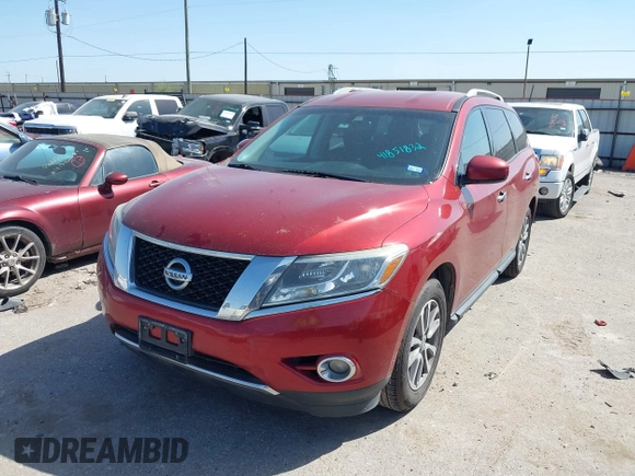 2016 Nissan Pathfinder S with VIN 5N1AR2MN5GC631410, listed as a IAAI auction lot 41851832 with 198,670 mi miles and . Bid and sale history available at DreamBid. Image 17.