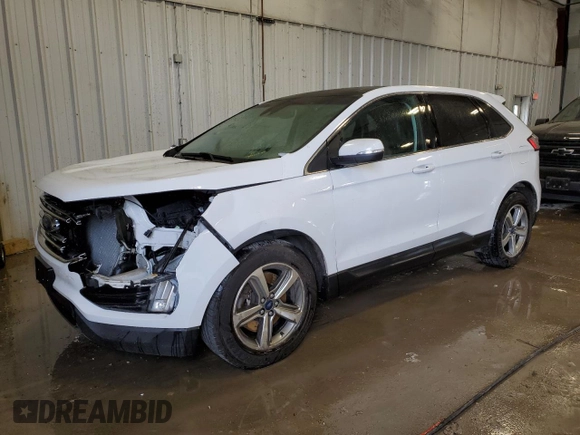 2019 Ford Edge SEL with VIN 2FMPK4J98KBB28920, listed as a Copart auction lot 56984775 with 108,426 mi miles and Salvage title. Bid and sale history available at DreamBid. Image 1.