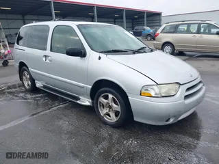 2001 Nissan Quest GXE with VIN 4N2ZN15T21D814272, listed as a IAAI auction lot 41494773 with 179,023 mi miles. Bid and sale history available at carsss.com. Image 1.