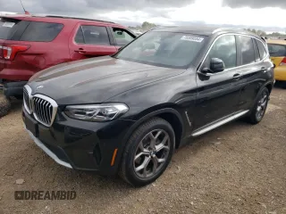 2023 BMW X3 xDrive30i with VIN 5UX53DP00P9S48442, listed as a Copart auction lot 70309554 with 0 mi miles and Salvage Title. Bid and sale history available at carsss.com. Image 1.