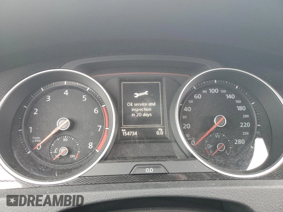 2016 Volkswagen Golf GTI SE with VIN 3VW5T7AU9GM051721, listed as a Copart auction lot 46469375 with 154,734 mi miles and Salvage Title. Bid and sale history available at carsss.com. Image 9.
