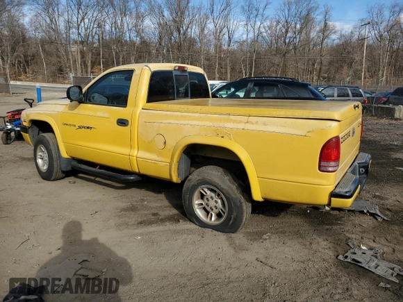 1999 Dodge Dakota with VIN 1B7GG26X4XS136110, listed as a Copart auction lot 46273105 with Not Provided miles and Salvage Title. Bid and sale history available at carsss.com. Image 2.