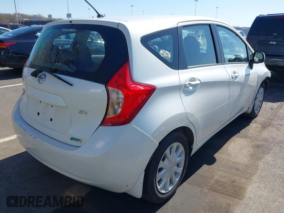 2014 Nissan Note SV with VIN 3N1CE2CP0EL381204, listed as a IAAI auction lot 41995952 with 88,890 mi miles and . Bid and sale history available at DreamBid. Image 4.