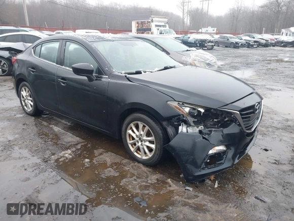 2014 Mazda 3 i Grand Touring with VIN JM1BM1W79E1155302, listed as a IAAI auction lot 41512501 with 98,635 mi miles and . Bid and sale history available at DreamBid. Image 1.