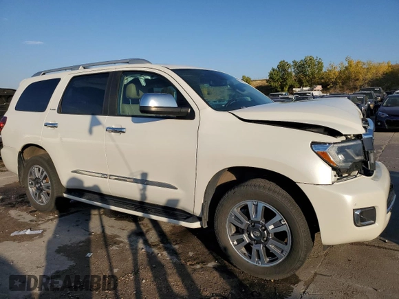2019 Toyota Sequoia Platinum with VIN 5TDDY5G15KS168285, listed as a Copart auction lot 74146624 with 108,438 mi miles and Salvage Title. Bid and sale history available at carsss.com. Image 4.