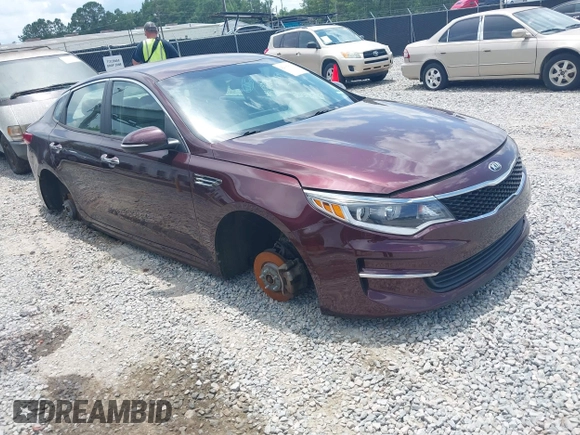 2016 Kia Optima LX with VIN 5XXGT4L3XGG040050, listed as a IAAI auction lot 42363633 with 156,999 mi miles and . Bid and sale history available at DreamBid. Image 1.