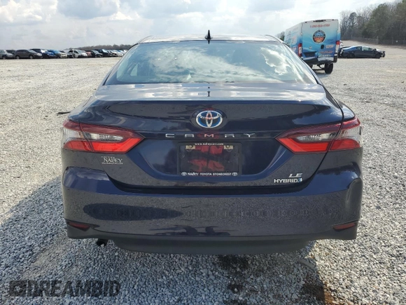 2021 Toyota Camry Hybrid LE with VIN 4T1C31AK9MU557171, listed as a Copart auction lot 48637275 with 77,193 mi miles and Salvage Title. Bid and sale history available at carsss.com. Image 6.