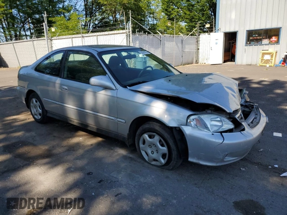 1999 Honda Civic EX with VIN 1HGEJ8144XL002704, listed as a Copart auction lot 58281674 with 155,981 mi miles and Salvage Title. Bid and sale history available at carsss.com. Image 4.