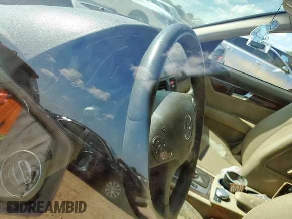 2011 Mercedes-Benz C 300 Sport with VIN WDDGF5EBXBR149024, listed as a Copart auction lot 61196585 with Not provided miles and Salvage title. Bid and sale history available at DreamBid. Image 9.