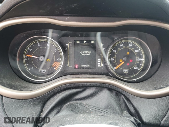 2015 Jeep Cherokee Latitude with VIN 1C4PJLCB1FW643005, listed as a Copart auction lot 46163045 with 134,840 mi miles and Salvage Title. Bid and sale history available at DreamBid. Image 9.