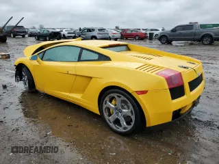 2004 Lamborghini Gallardo z VIN ZHWGU11S34LA01652, wystawiony jako Copart lot #49695214 z przebiegiem Nie podano mil oraz Szkoda całkowita • Salvage title. Historia ofert i sprzedaży dostępna na DreamBid. Obrazek 2.