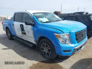 2022 Nissan Titan SV with VIN 1N6AA1EF6NN104519, listed as a IAAI auction lot 41626445 with 52,358 mi miles and . Bid and sale history available at DreamBid. Image 1.