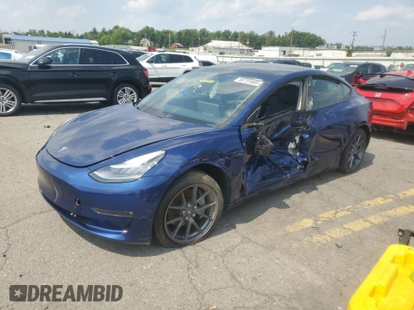 2021 Tesla Model 3 Long Range z VIN 5YJ3E1EB5MF853256, wystawiony jako Copart lot #60751685 z przebiegiem 58 959 mil mil oraz Szkoda całkowita • Salvage title. Historia ofert i sprzedaży dostępna na DreamBid. Obrazek 1.
