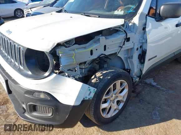 2018 Jeep Renegade Sport with VIN ZACCJBAB3JPJ29591, listed as a IAAI auction lot 41579924 with 62,900 mi miles. Bid and sale history available at carsss.com. Image 6.