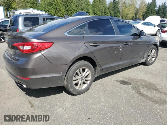 2017 Hyundai Sonata SE with VIN 5NPE24AF8HH526885, listed as a Copart auction lot 52993835 with 167,369 mi miles and Salvage Title. Bid and sale history available at carsss.com. Image 3.