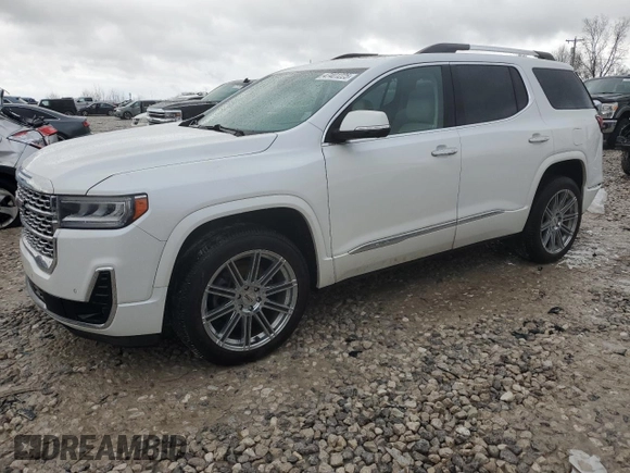 2020 GMC Acadia Denali with VIN 1GKKNXLS4LZ125359, listed as a Copart auction lot 47401225 with 74,478 mi miles and Clean Title. Bid and sale history available at carsss.com. Image 1.