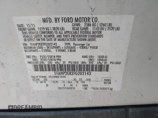 2015 Ford Taurus SEL with VIN 1FAHP2E82FG202143, listed as a IAAI auction lot 42053737 with 113,839 mi miles and . Bid and sale history available at carsss.com. Image 9.