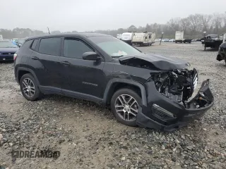 2019 Jeep Compass Sport with VIN 3C4NJCAB1KT850956, listed as a Copart auction lot 47851285 with 26,301 mi miles and Salvage title. Bid and sale history available at DreamBid. Image 4.