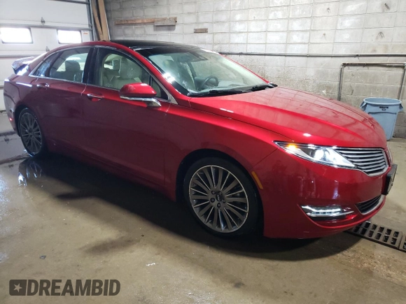 2014 Lincoln MKZ Hybrid with VIN 3LN6L2LUXER828698, listed as a Copart auction lot 52530265 with 90,601 mi miles and Salvage Title. Bid and sale history available at DreamBid. Image 4.