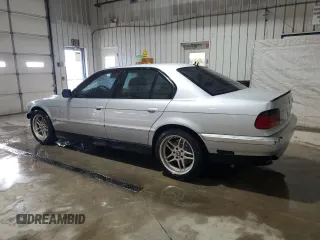 2000 BMW 7 Series 740i with VIN WBAGG834XYDN80320, listed as a Copart auction lot 54906225 with 284,262 mi miles and Salvage Title. Bid and sale history available at DreamBid. Image 2.