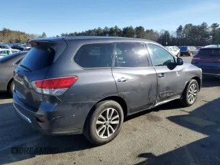 2013 Nissan Pathfinder SV with VIN 5N1AR2MM8DC670060, listed as a Copart auction lot 43708325 with 123,895 mi miles and Salvage Title. Bid and sale history available at carsss.com. Image 3.