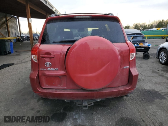 2008 Toyota RAV4 with VIN JTMBK33V985067075, listed as a Copart auction lot 50646745 with 181,836 mi miles and Salvage Title. Bid and sale history available at carsss.com. Image 6.