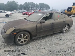 2003 Infiniti G35 w/Leather with VIN JNKCV51E43M335893, listed as a Copart auction lot 60824014 with Not Provided miles and Non Repairable. Bid and sale history available at carsss.com. Image 1.