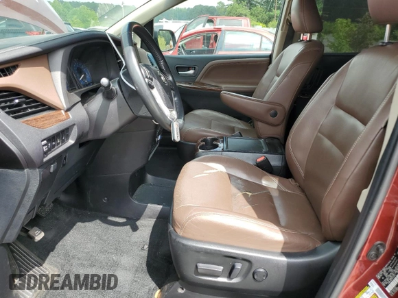 2015 Toyota Sienna Limited with VIN 5TDDK3DC7FS114715, listed as a Copart auction lot 55725385 with 114,645 mi miles and Salvage title. Bid and sale history available at DreamBid. Image 7.
