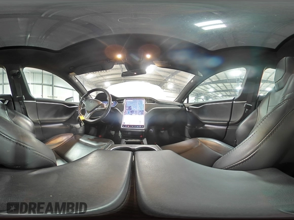 2016 Tesla Model S 90D with VIN 5YJSA1E22GF150015, listed as a Copart auction lot 61559375 with 75,609 mi miles and Salvage title. Bid and sale history available at DreamBid. Image 14.