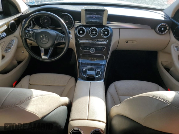2015 Mercedes-Benz C-Class C 300 Luxury with VIN 55SWF4KB9FU050399, listed as a Copart auction lot 49728675 with 101,738 mi miles and Salvage Title. Bid and sale history available at carsss.com. Image 8.