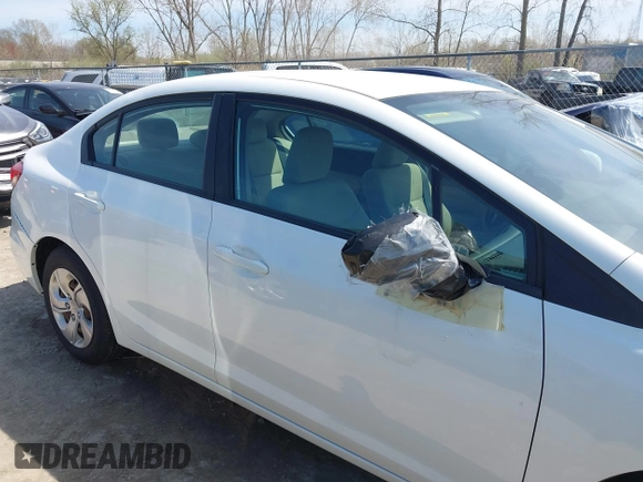 2015 Honda Civic Sedan LX with VIN 19XFB2F50FE238935, listed as a IAAI auction lot 42045674 with 56,553 mi miles. Bid and sale history available at carsss.com. Image 14.