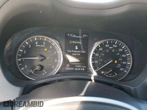 2018 Infiniti Q50 Luxe z VIN JN1EV7AP5JM352628, wystawiony jako Copart lot #51612595 z przebiegiem 93 801 mil mil oraz Szkoda całkowita • Salvage title. Historia ofert i sprzedaży dostępna na DreamBid. Obrazek 9.