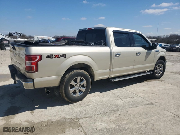 2018 Ford F-150 XL with VIN 1FTFW1E54JFE02945, listed as a Copart auction lot 49323435 with 0 mi miles and Salvage Title. Bid and sale history available at carsss.com. Image 3.