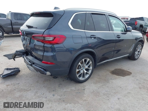 2019 BMW X5 xDrive40i with VIN 5UXCR6C59KLL08488, listed as a IAAI auction lot 41724824 with 57,334 mi miles. Bid and sale history available at carsss.com. Image 4.