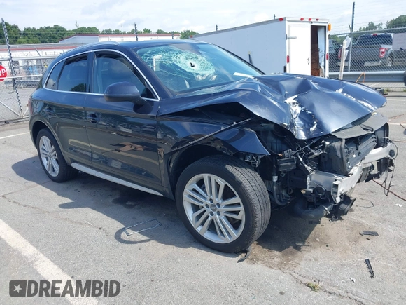 2018 Audi Q5 Premium Plus with VIN WA1BNAFY7J2210253, listed as a IAAI auction lot 42742467 with 103,843 mi miles and . Bid and sale history available at DreamBid. Image 1.