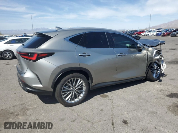 2025 Lexus NX 350h Premium with VIN 2T2GKCEZ3SC040255, listed as a Copart auction lot 52103885 with 7,288 mi miles and Salvage title. Bid and sale history available at DreamBid. Image 3.