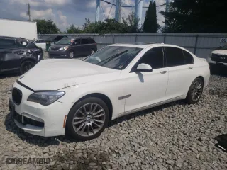 2013 BMW 7 Series 750i xDrive with VIN WBAYB6C52DD224101, listed as a Copart auction lot 65817094 with 80,067 mi miles and Salvage Title. Bid and sale history available at carsss.com. Image 1.