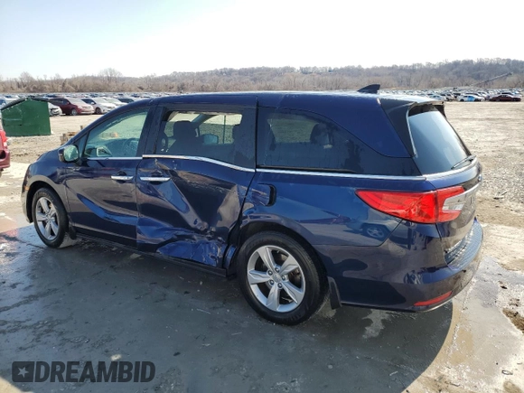 2020 Honda Odyssey EX with VIN 5FNRL6H56LB062770, listed as a Copart auction lot 43761435 with 103,566 mi miles and Salvage Title. Bid and sale history available at DreamBid. Image 2.