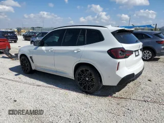 2023 BMW X3 M z VIN 5YM13EC05P9P18161, wystawiony jako Copart lot #42135544 z przebiegiem 17 524 mil mil oraz Szkoda całkowita • Salvage title. Historia ofert i sprzedaży dostępna na DreamBid. Obrazek 2.