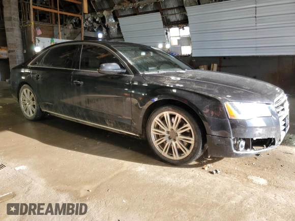 2013 Audi A8 4.0L с VIN WAUR2AFD0DN010633, выставлен на аукционе Copart как лот 47470525 с пробегом 127 801 миль миль и Списание • Salvage title. История ставок и продаж доступна на DreamBid. Изображение 4.