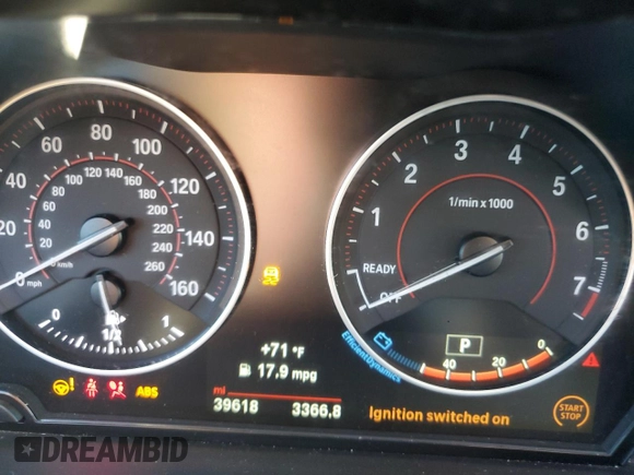 2017 BMW 2 Series 230i with VIN WBA2K9C31HV950585, listed as a Copart auction lot 88525515 with 39,618 mi miles and Salvage title. Bid and sale history available at DreamBid. Image 9.