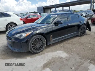 2018 Kia Stinger with VIN KNAE15LA6J6041037, listed as a Copart auction lot 50062155 with 90,101 mi miles and Non Repairable. Bid and sale history available at carsss.com. Image 1.